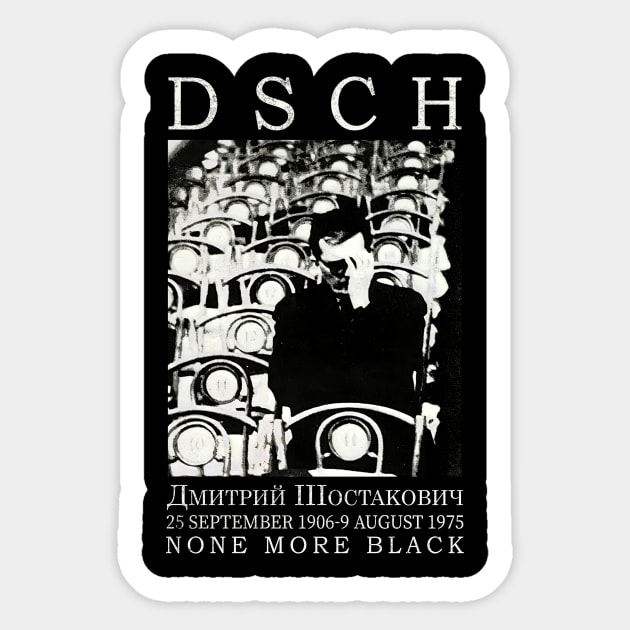 Dmitri Shostakovich Sticker by Story At Dawn 